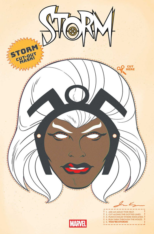 Comics - Storm 12 Retro Halloween Mask Variant - Fan - Tastic Cards & Comics - Marvel Comics