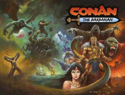 Comics - Conan The Barbarian 25 Cover A Alex Horley Wraparound (Mature) - Fan - Tastic Cards & Comics - Titan Comics