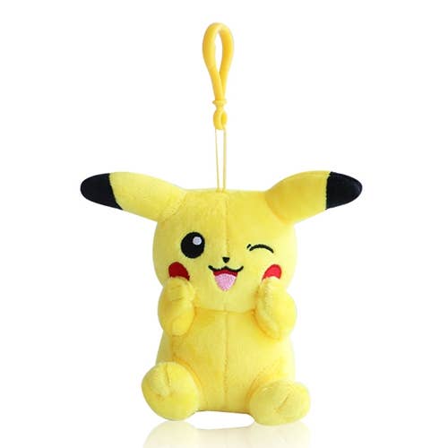 POKEMON PLUSH CLIP - WINKING PIKACHU 13CM