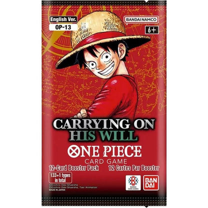 Gaming Cards - One Piece TCG Carrying on His Will Booster Pack - Fan-Tastic Cards & Comics - Bandai Namco