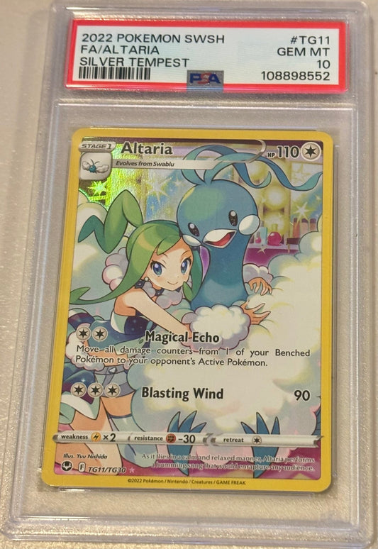 Gaming Cards - Altaria - 2022 Pokémon Silver Tempest Full Art - TG11 - Fan - Tastic Cards & Comics - The Pokémon Company International