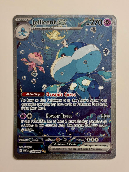 Gaming Cards - Jellicent - 2025 Pokemon White Flare Illustration Holo Rare - 168 - Fan - Tastic Cards & Comics - The Pokémon Company International