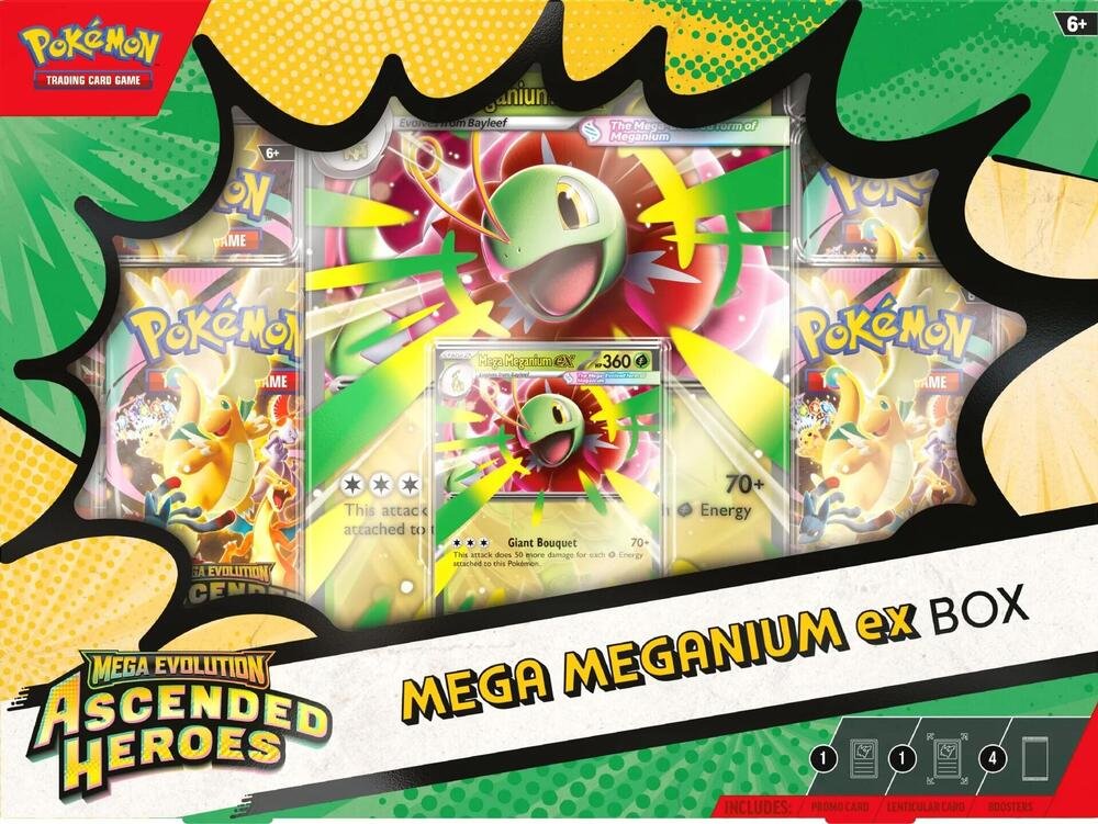 Gaming Cards - Pokémon Ascended Heroes Mega Meganium Ex Box - Fan-Tastic Cards & Comics - The Pokémon Company International