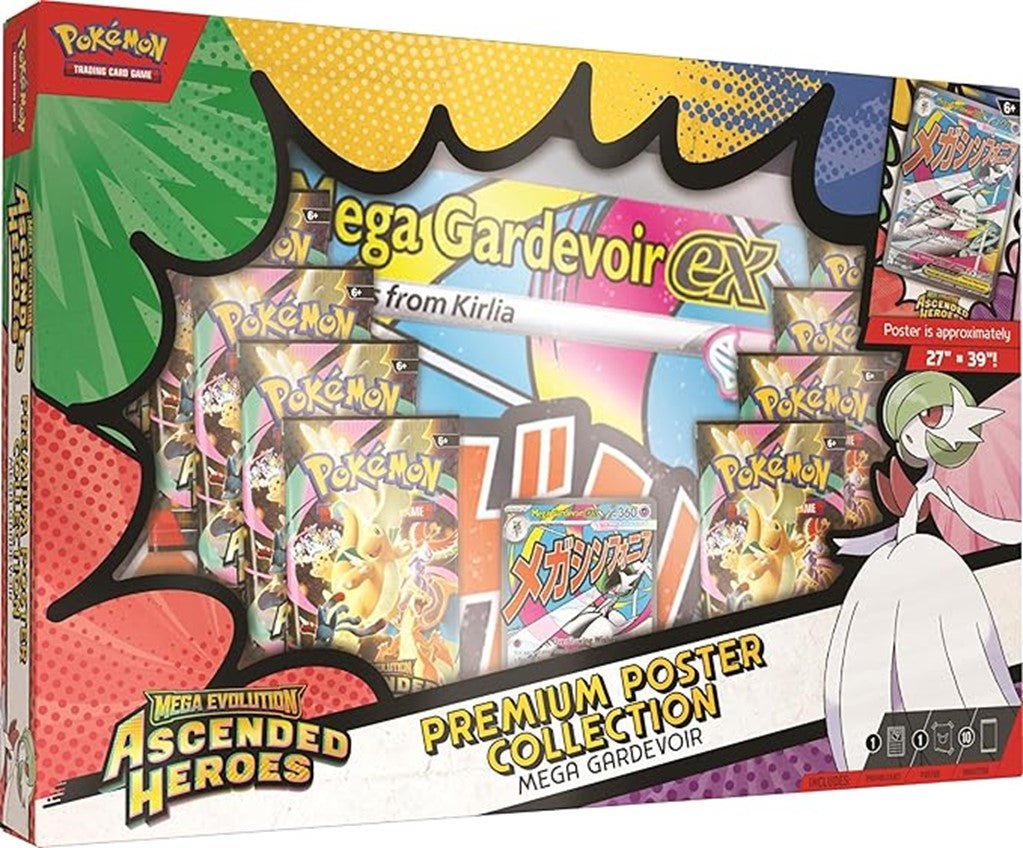 Gaming Cards - Pokemon Mega Evolution Ascended Heroes Premium Poster Collection - Fan-Tastic Cards & Comics - The Pokémon Company International