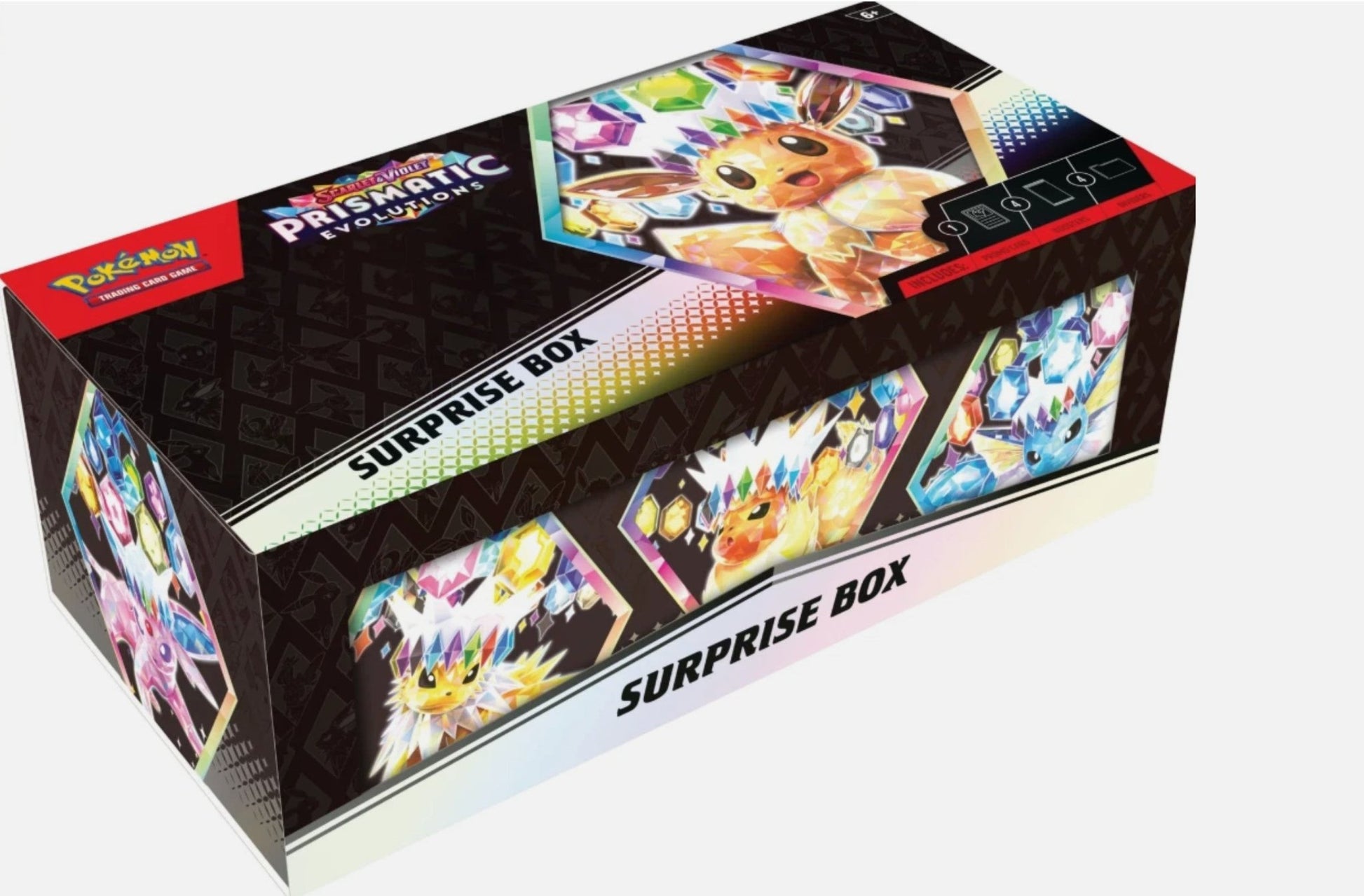 Gaming Cards - Scarlet & Violet Prismatic Evolutions Surprise Box - Fan - Tastic Cards & Comics - The Pokémon Company International