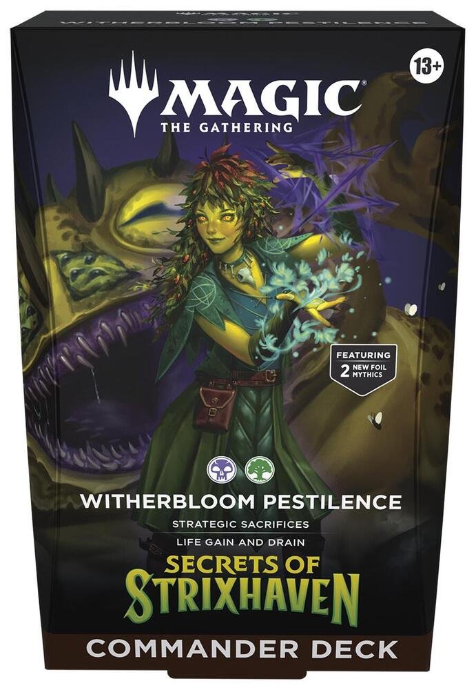 Gaming Cards - Magic the Gathering Secrets of Strixhaven Commander Deck Witherbloom Pestilence - Fan-Tastic Cards & Comics - Wizards of the Coast