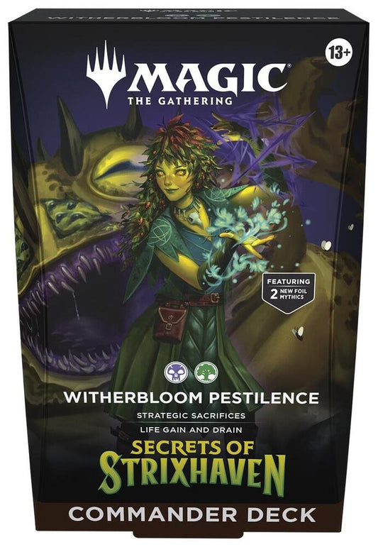 Gaming Cards - Magic the Gathering Secrets of Strixhaven Commander Deck Witherbloom Pestilence - Fan-Tastic Cards & Comics - Wizards of the Coast