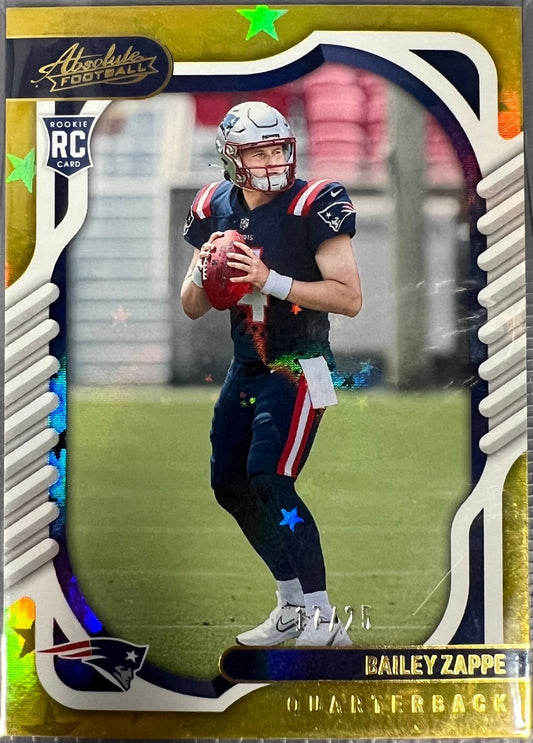 Sport Cards - Football Bailey Zappe (Absolute Football) 129 - Fan - Tastic Cards & Comics - Panini