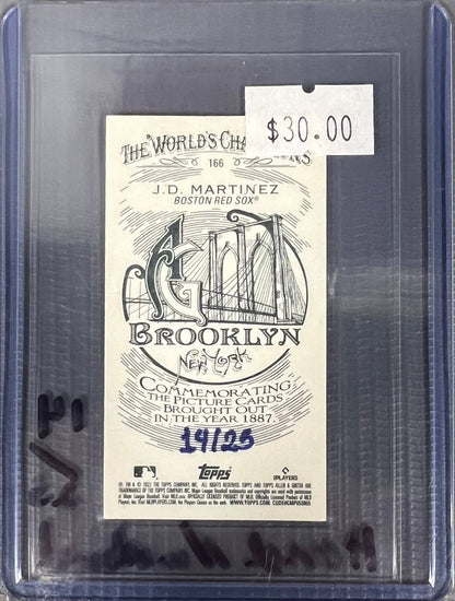 Sport Cards - Baseball J.D. Martinez (Tobacco Card) 166 - Fan - Tastic Cards & Comics - Topps