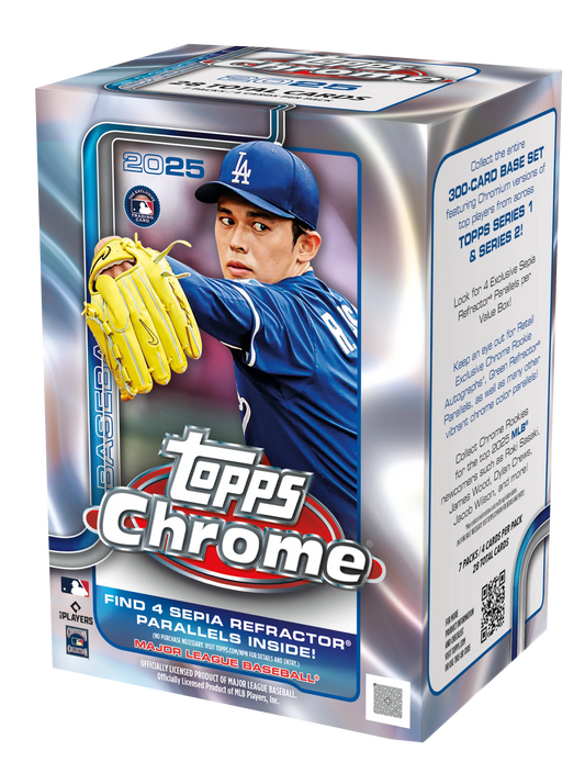 Sport Cards - Topps Chrome 2025 Baseball - Fan - Tastic Cards & Comics - Topps
