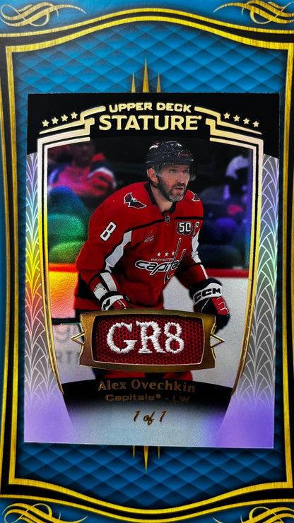 Sport Cards - Alex Ovechkin - 2025 Upper Deck Stature 1 of 1 - 13 - Fan - Tastic Cards & Comics - Upper Deck