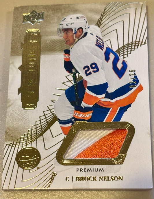 Sport Cards - Brock Nelson - 2023 Upper Deck Premier Jersey - 73 - Fan - Tastic Cards & Comics - Upper Deck
