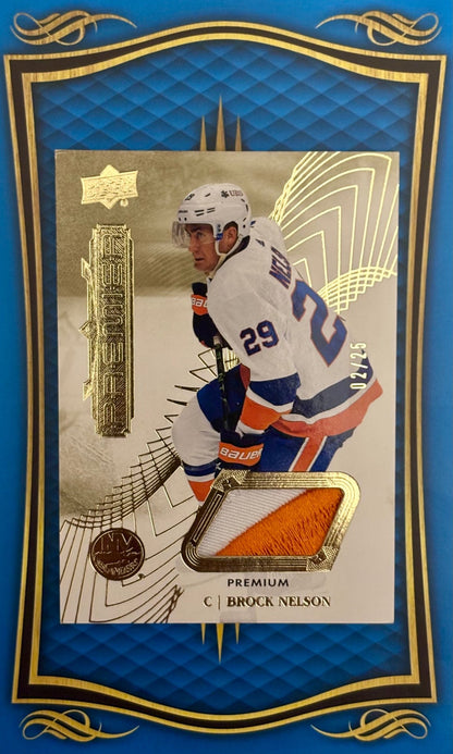 Sport Cards - Brock Nelson - 2023 Upper Deck Premier Jersey - 73 - Fan - Tastic Cards & Comics - Upper Deck