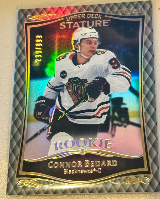 Sport Cards - Connor Bedard - 2025 Upper Deck Stature Numbered - 32 - Fan - Tastic Cards & Comics - Upper Deck