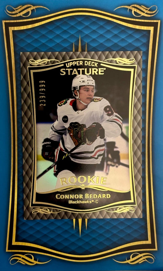 Sport Cards - Connor Bedard - 2025 Upper Deck Stature Numbered - 32 - Fan - Tastic Cards & Comics - Upper Deck