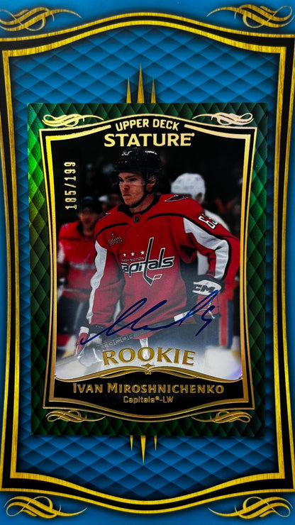 Sport Cards - Ivan Miroschnichenko - 2025 Stature - RC Auto /199 Green - 33 - Fan - Tastic Cards & Comics - Upper Deck