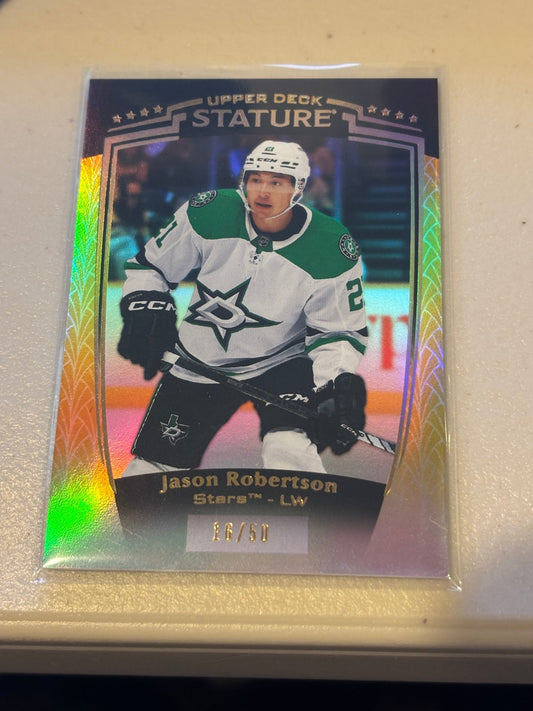 Sport Cards - Jason Robertson - 2025 Upper Deck Stature Gold - 20 - Fan - Tastic Cards & Comics - Upper Deck