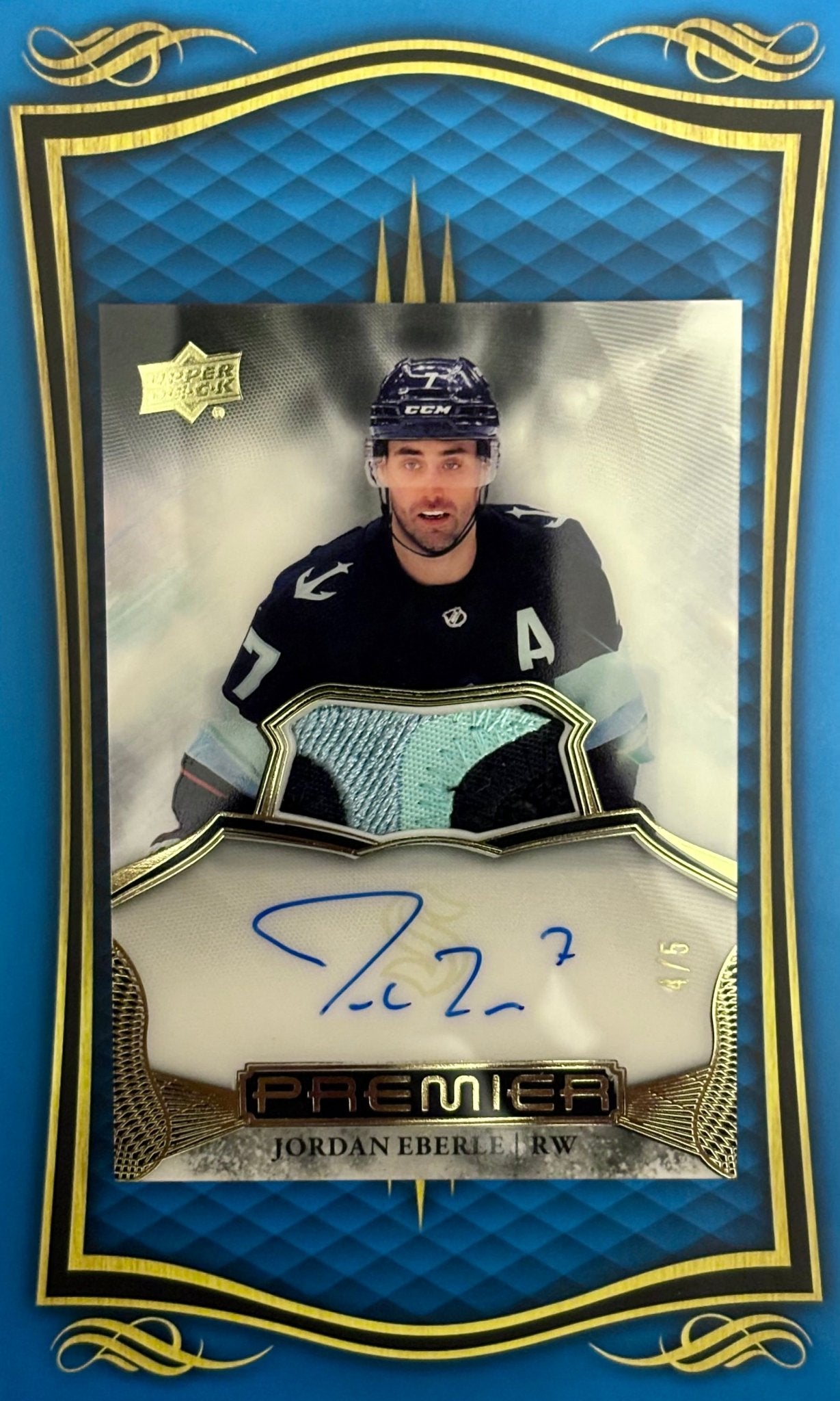 Sport Cards - Jordan Eberle - 2023 Upper Deck Premier Auto Patch - AV - EB - Fan - Tastic Cards & Comics - Upper Deck