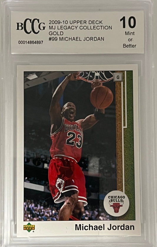 Sport Cards - Michael Jordan - 2009 Upper Deck MJ Legacy Collection Gold - 99 - Fan - Tastic Cards & Comics - Upper Deck