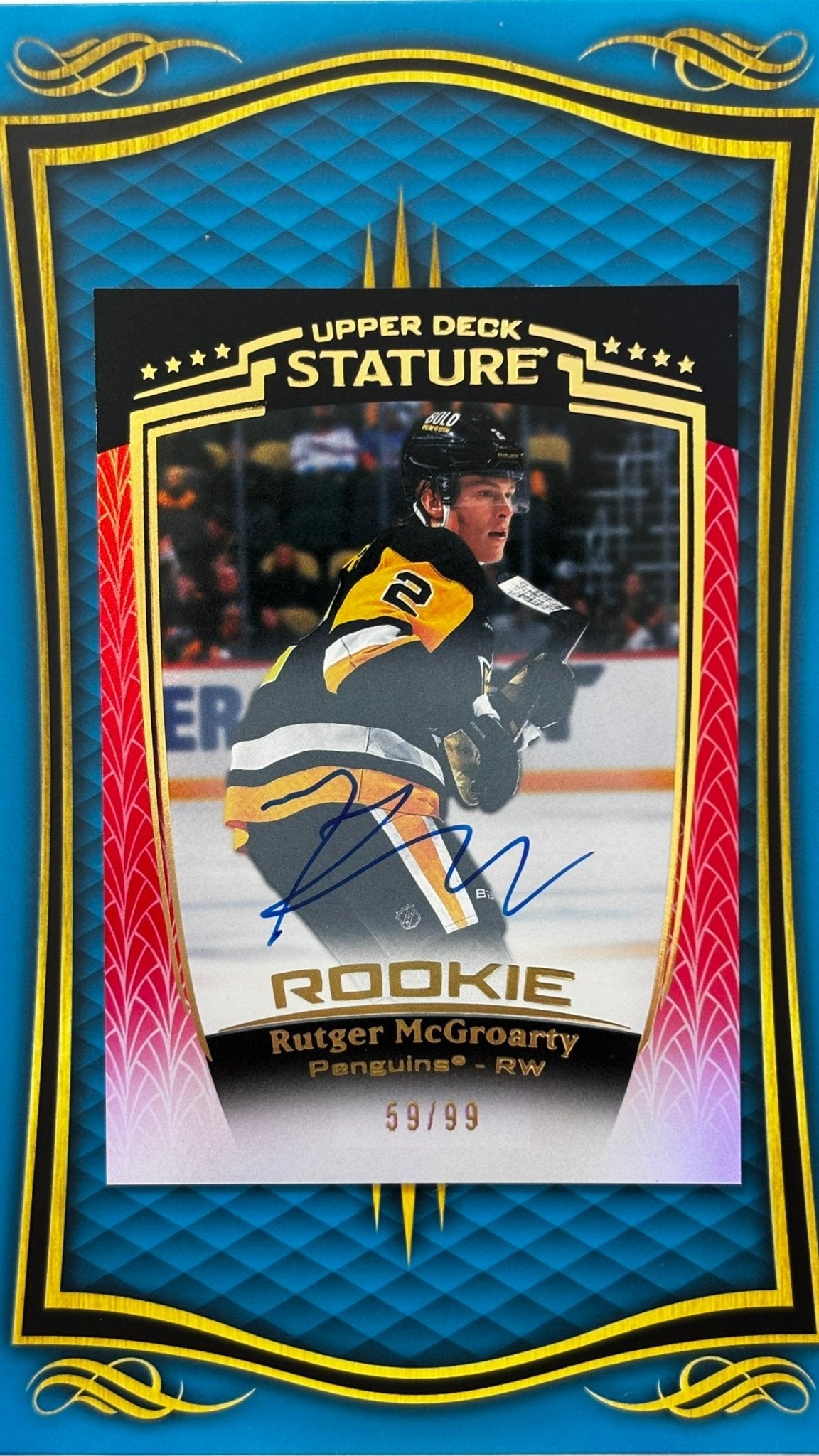 Sport Cards - Roger McGroarty - 2025 Stature - RC Auto Red /99 - 39 - Fan - Tastic Cards & Comics - Upper Deck