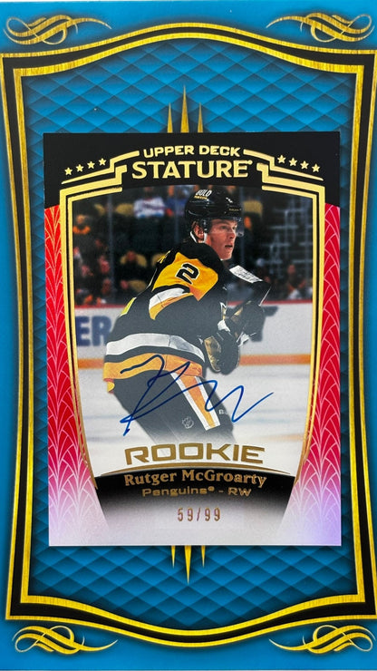 Sport Cards - Roger McGroarty - 2025 Stature - RC Auto Red /99 - 39 - Fan - Tastic Cards & Comics - Upper Deck