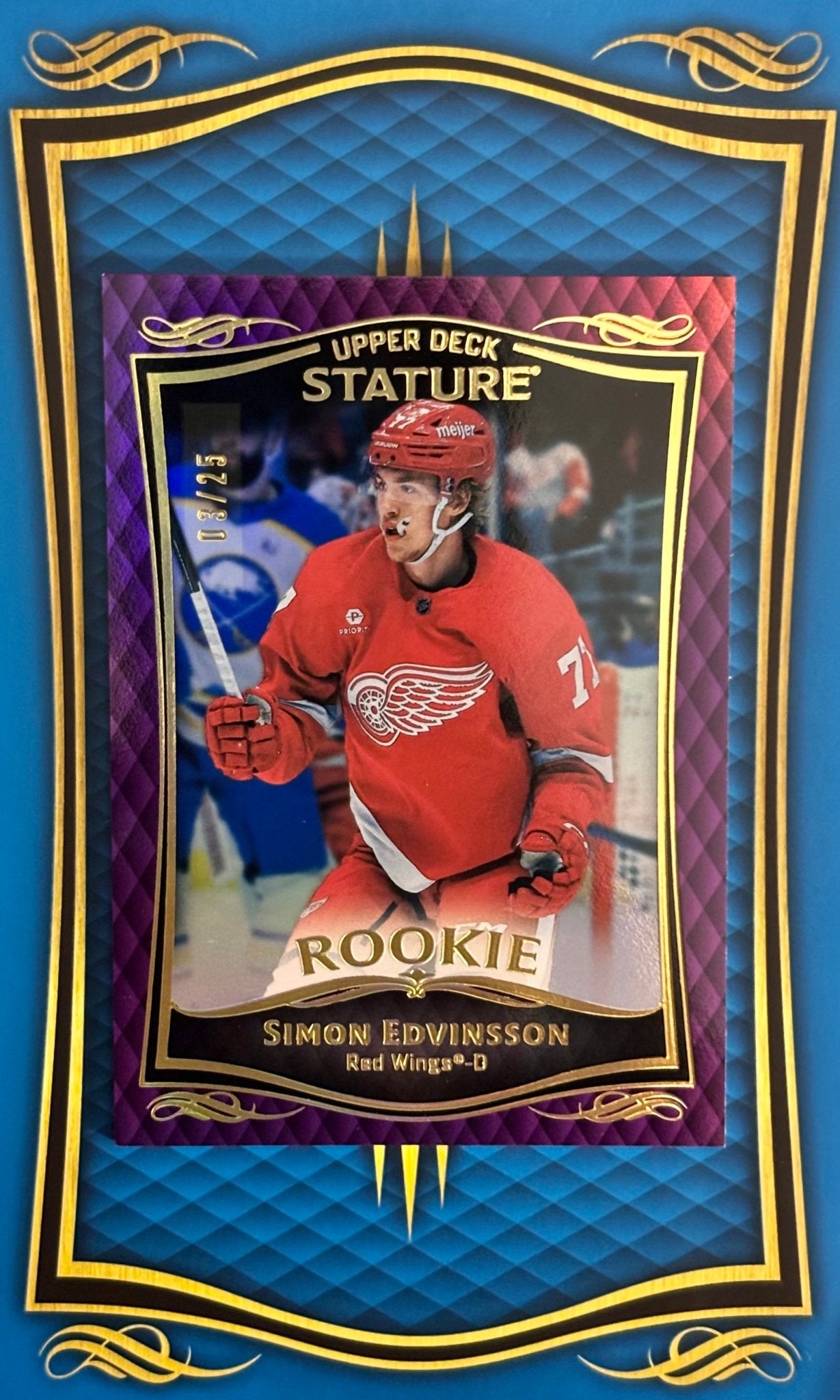 Sport Cards - Simon Edvinson - 2025 Upper Deck Stature Purple - 39 - Fan - Tastic Cards & Comics - Upper Deck