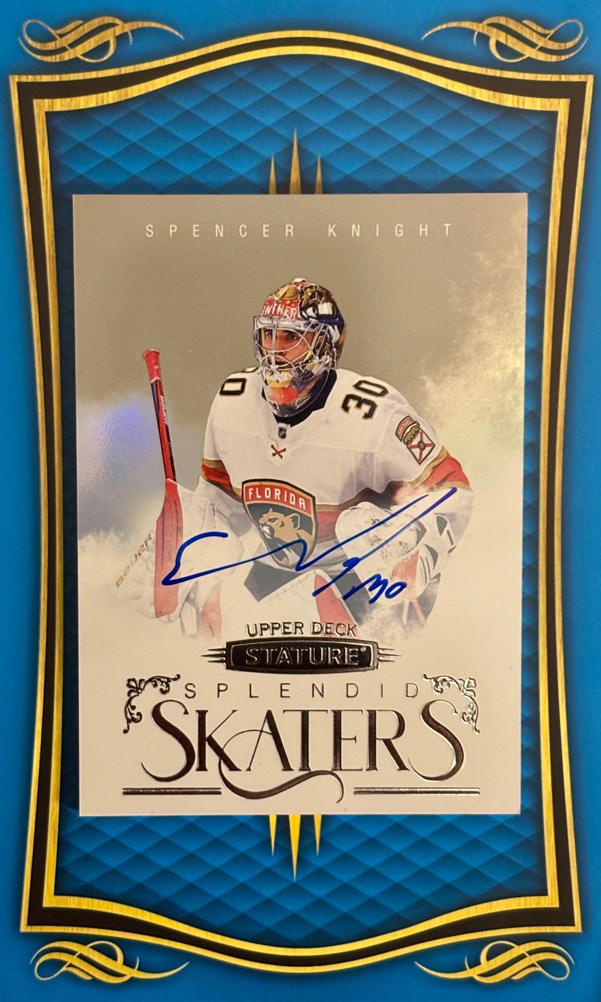 Sport Cards - Spencer Knight - 2025 Upper Deck Stature Splendid Skaters Autograph - SS - 19 - Fan - Tastic Cards & Comics - Upper Deck
