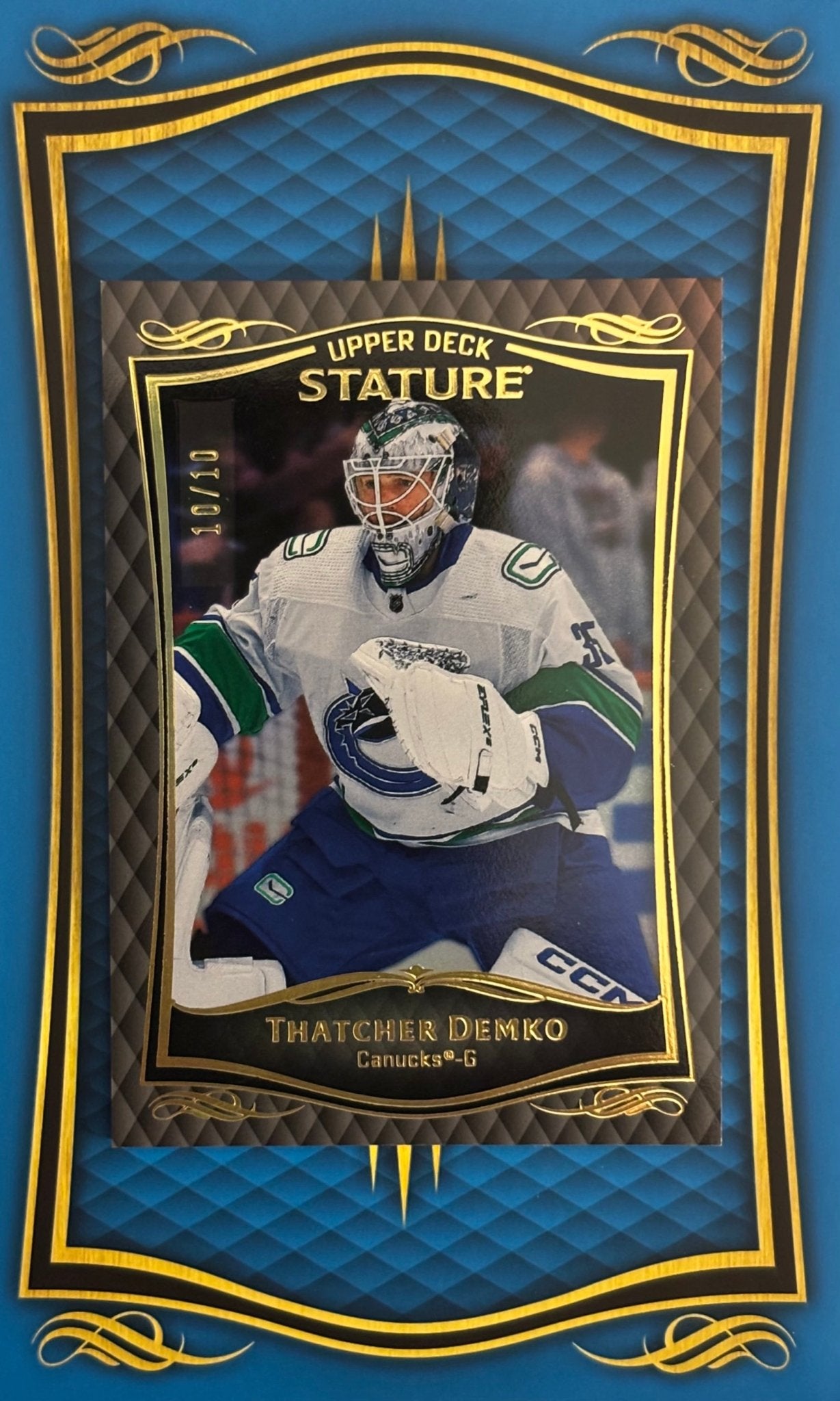 Sport Cards - Thatchet Demko - 2025 Upper Deck Stature Black - 6 - Fan - Tastic Cards & Comics - Upper Deck