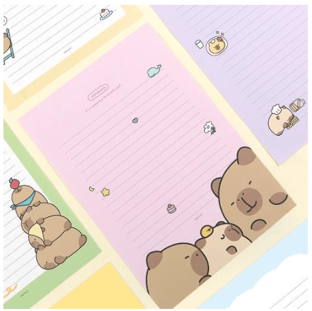 Toys and Models - CAPYBARA LETTER SET - Fan - Tastic Cards & Comics - BCZShop