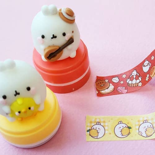Toys and Models - MOLANG STAMP & TAPE SET - Fan - Tastic Cards & Comics - BCZShop