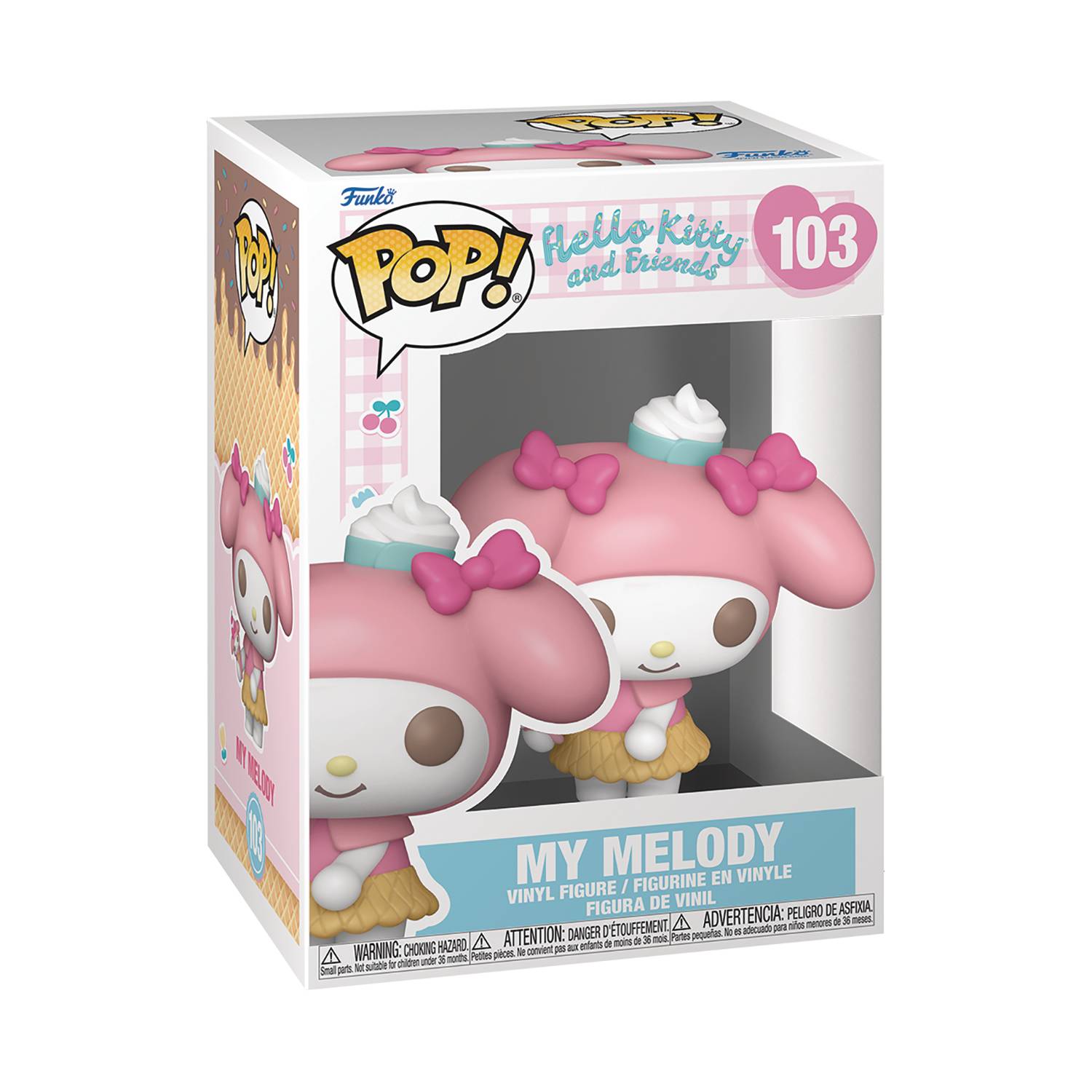 Toys and Models - Pop Sanrio Hello Kitty Ice Cream My Melody Figure - Fan - Tastic Cards & Comics - FUNKO