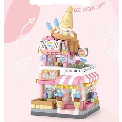 Toys and Models - LOZ MICRO STREET MINI ICE CREAM SHOP - Fan-Tastic Cards & Comics - Loz