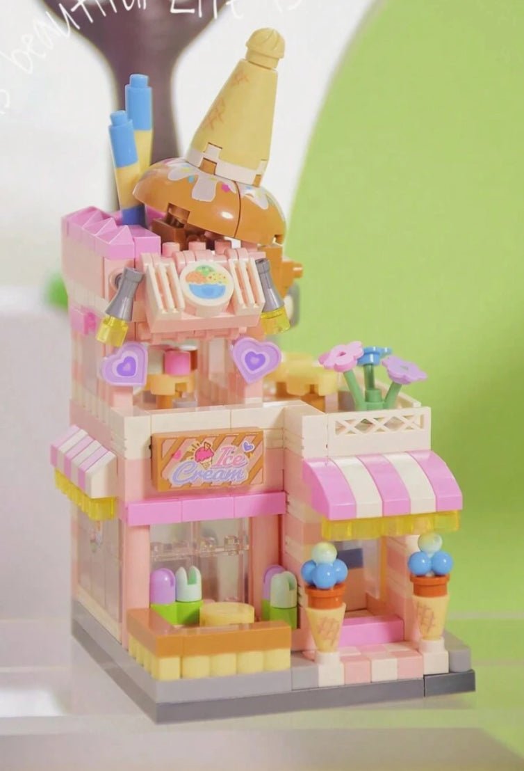 Toys and Models - Ice Cream Shop Building Blocks - Fan - Tastic Cards & Comics - Upper Deck
