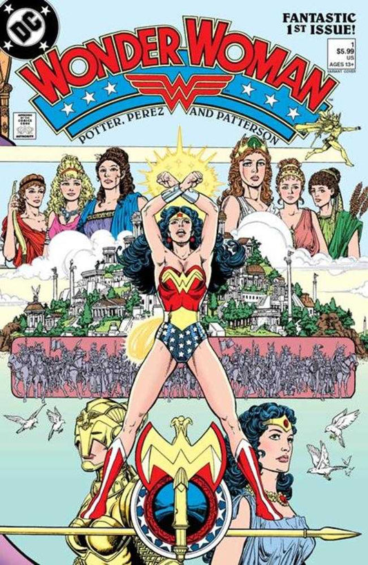 Wonder Woman (1987) #1 Facsimile Edition (2023 Edition) Cover C George Pérez Foil Variant