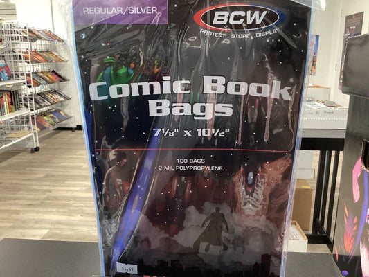 Silver Regular Comic Bags (Pack Of 100)