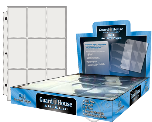 Guardhouse Shield 9 Pocket Polypropylene Pages
