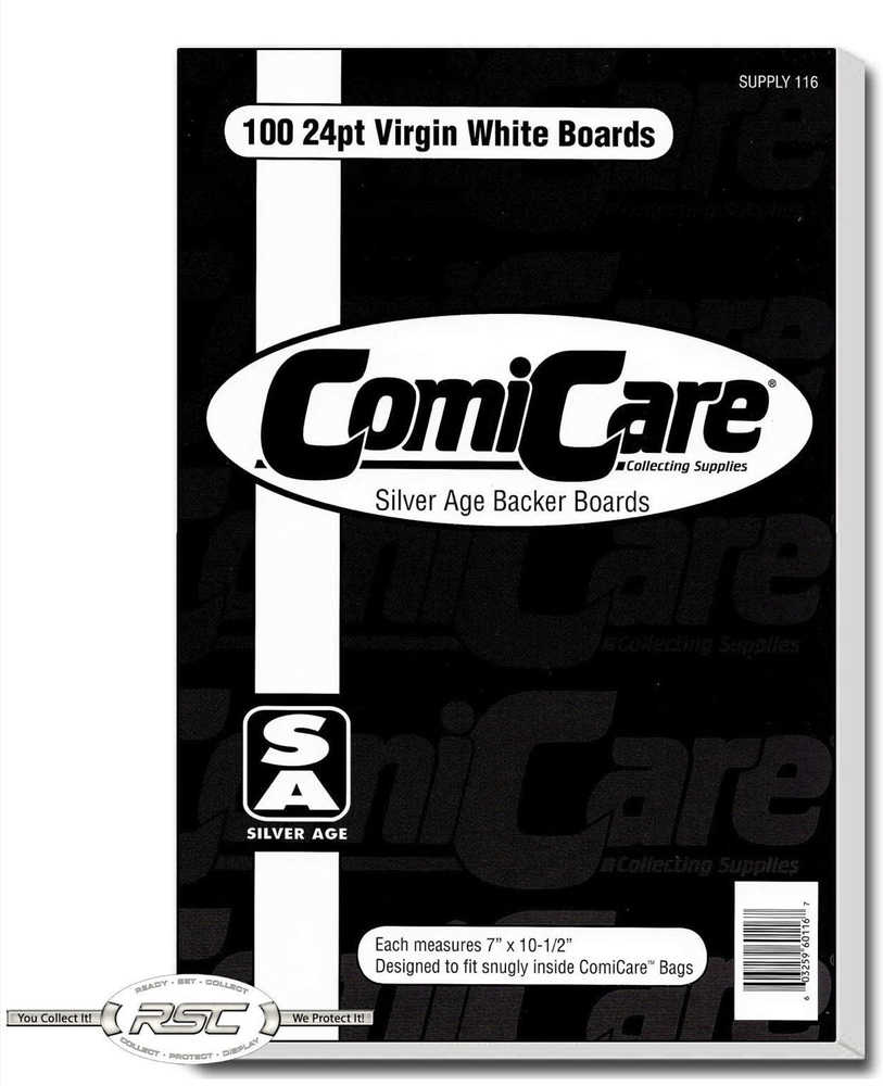 Comic Supplies - Comicare Silver Boards 100 - Fan - Tastic Cards & Comics - 16 Directions Inc.