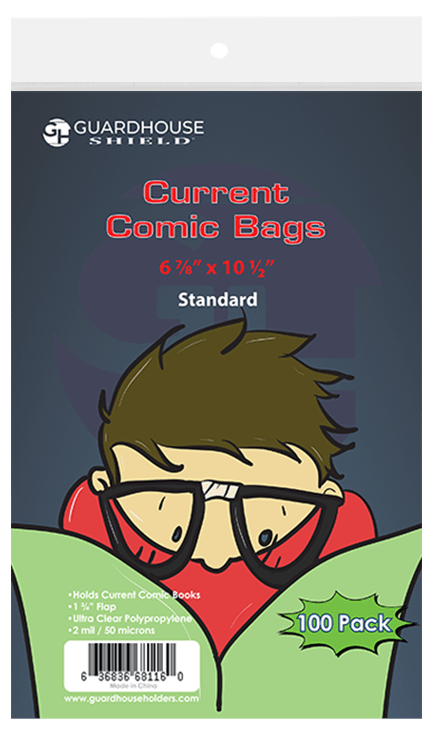 Comic Supplies - Shield Bag for Current Age Comics (Standard Size) - Fan - Tastic Cards & Comics - Guardhouse