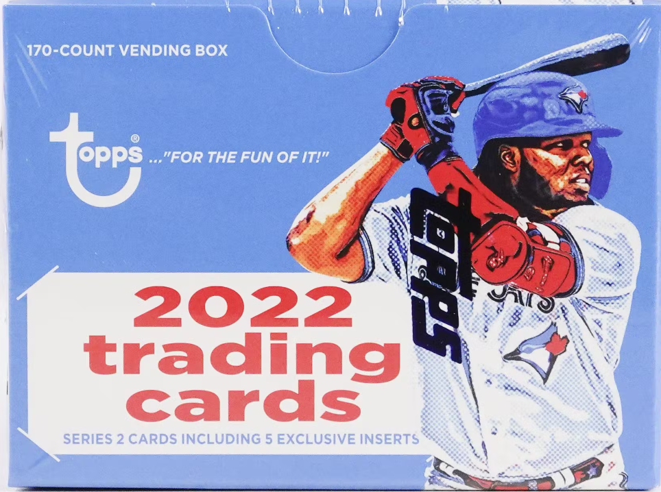 MLB Topps 2022 Series 2 Baseball Vending Hobby Box